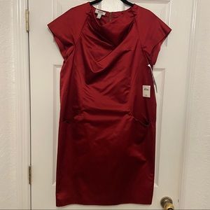 MOSCHINO Red Silk Dress Sz. 10 NWT
